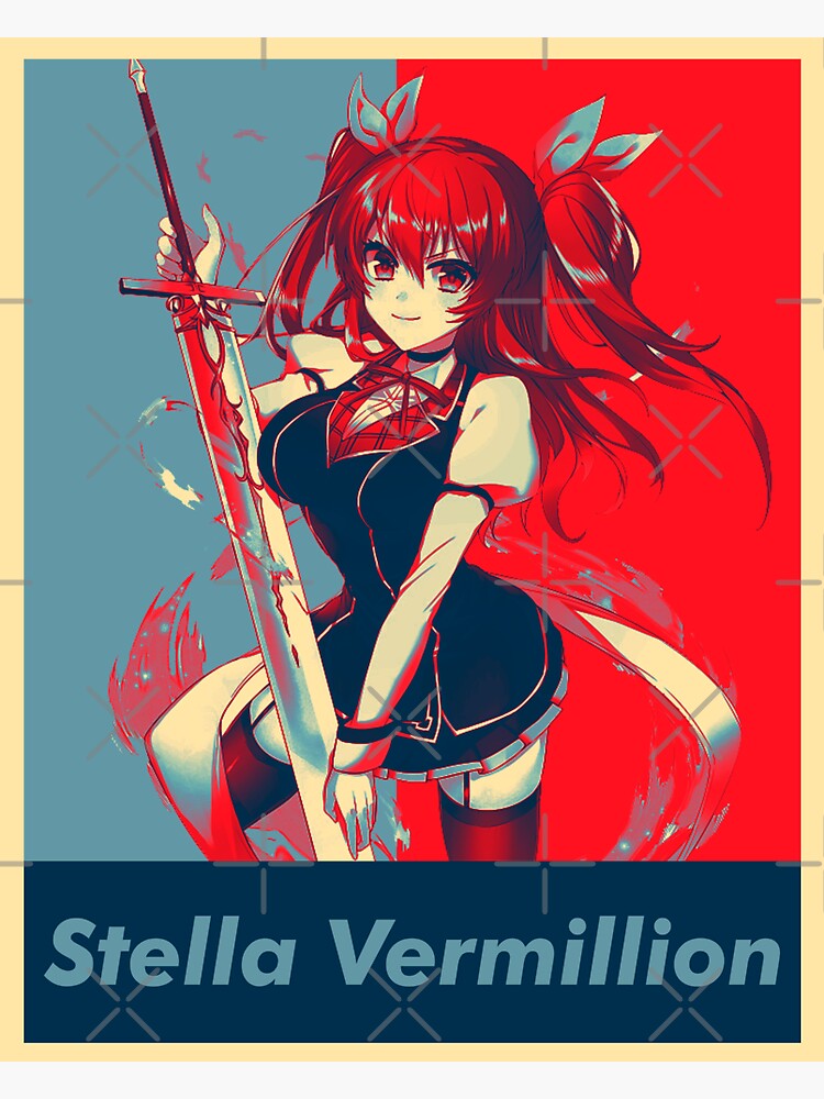 Rakudai Kishi no Cavalry - Stella Vermillion Sticker for Sale by