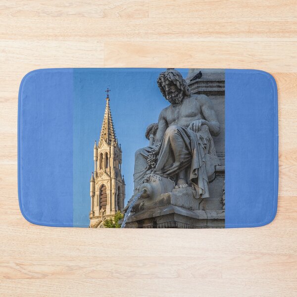 Item preview, France. Nimes. Fountain & Bell Tower. designed and sold by vadim19.