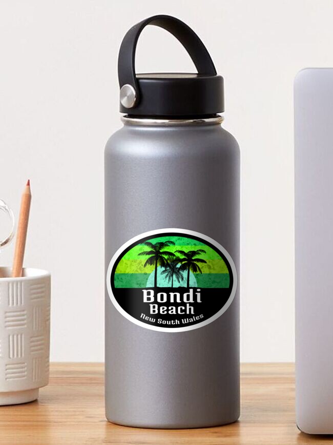 Thumbnail 1 of 3, Sticker, BONDI BEACH AUSTRALIA NEW SOUTH WALES SYDNEY OCEAN VACATION designed and sold by MyHandmadeSigns.