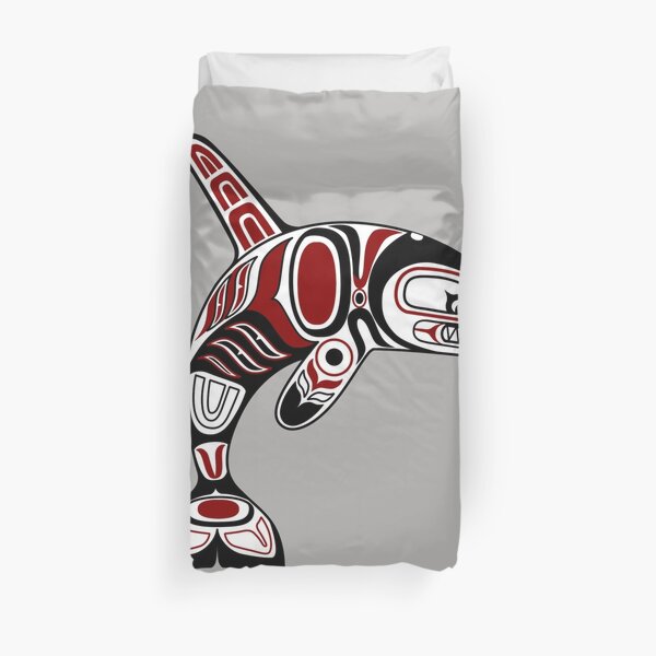 Haida Orca Duvet Cover