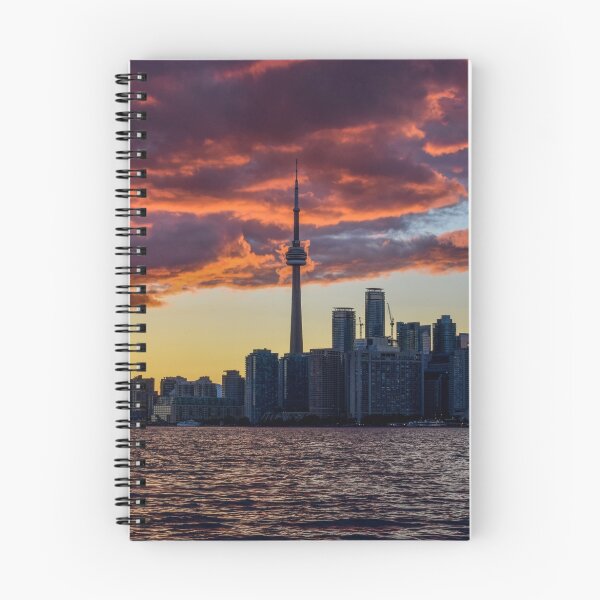 Item preview, Fire sunset over Toronto designed and sold by Luke Farmer.