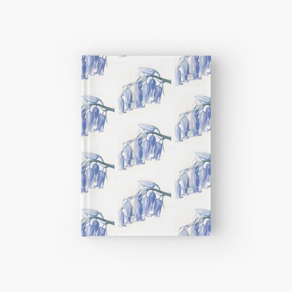Bluebells watercolour painting Hardcover Journal