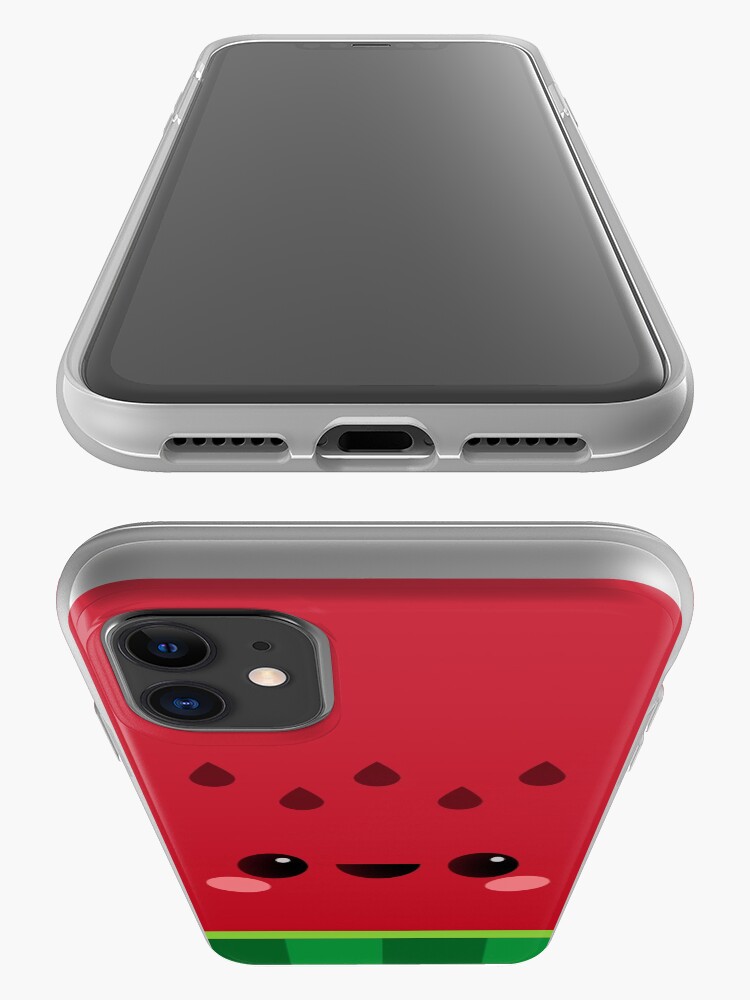 Alternate view of Wally the Kawaii Watermelon. So cute! iPhone Case & Cover