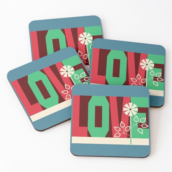Item preview, Love Flowers - midcentury modern designed and sold by tos42.