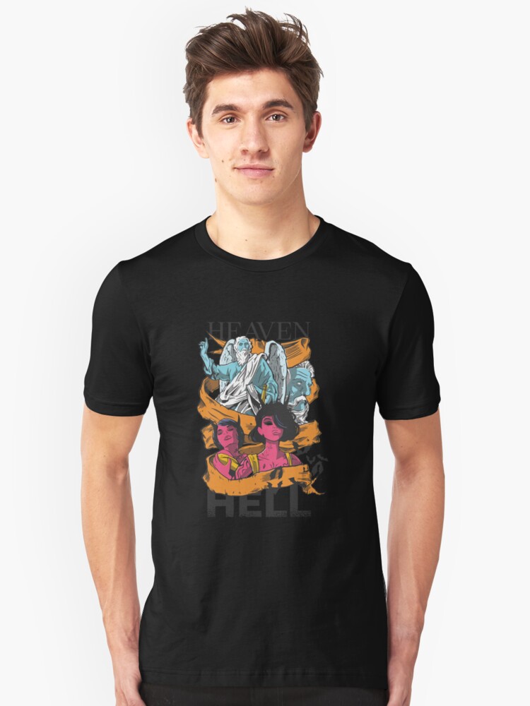 Heaven And Hell T Shirt By Rotbart Redbubble