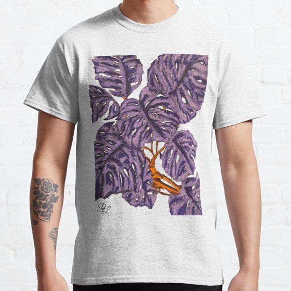 Monstera Purple Plant Classic T-Shirt
