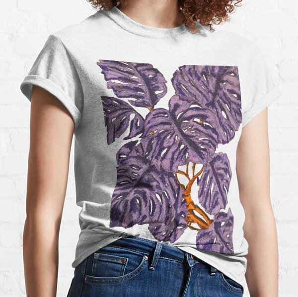 Monstera Purple Plant Classic T-Shirt
