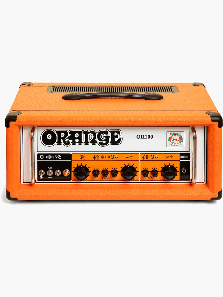 "Orange amp" Sticker by collosus412 Redbubble