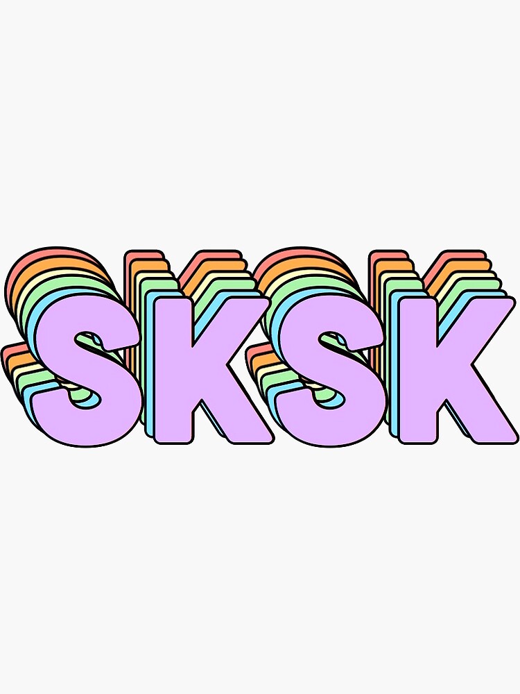 "SKSK" Sticker by Fr3elf Redbubble