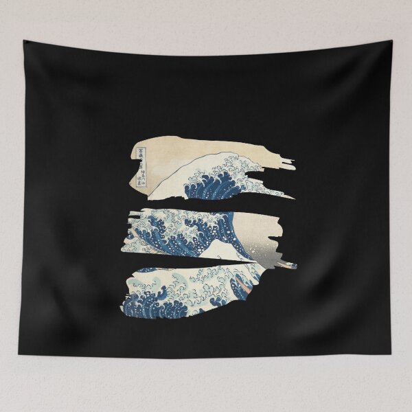 Item preview, great wave off kanagawa ukiyo-e designed and sold by GrasslandDesign.