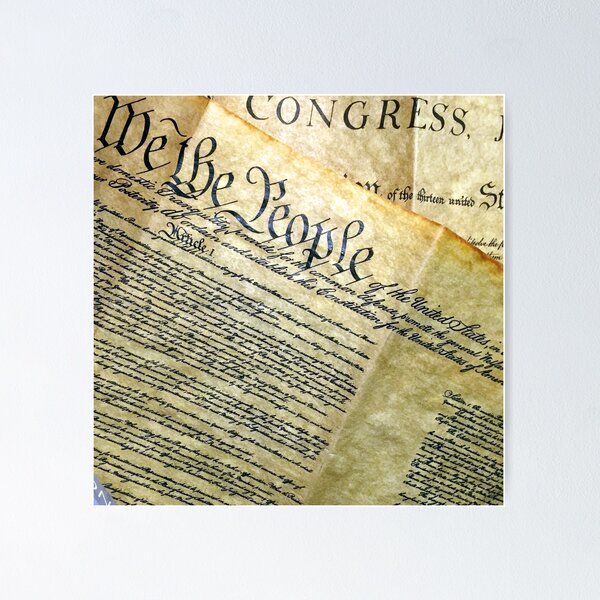 We The People US Constitution HD POSTER