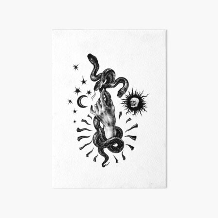 Martial Snake Art Board Print