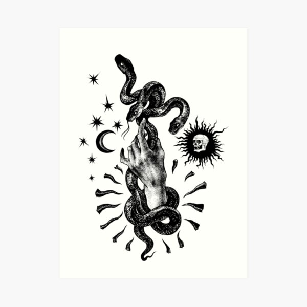Martial Snake Art Print