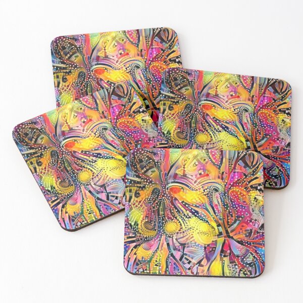 Item preview, Lion Dreaming Abstract designed and sold by Paris Roussos.