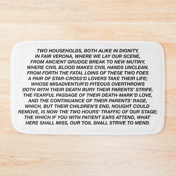 Item preview, Romeo and Juliet Prologue designed and sold by broadwaycantdie.