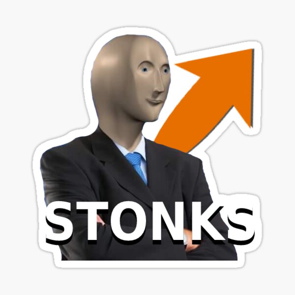STONKS Stocks Sticker Sticker
