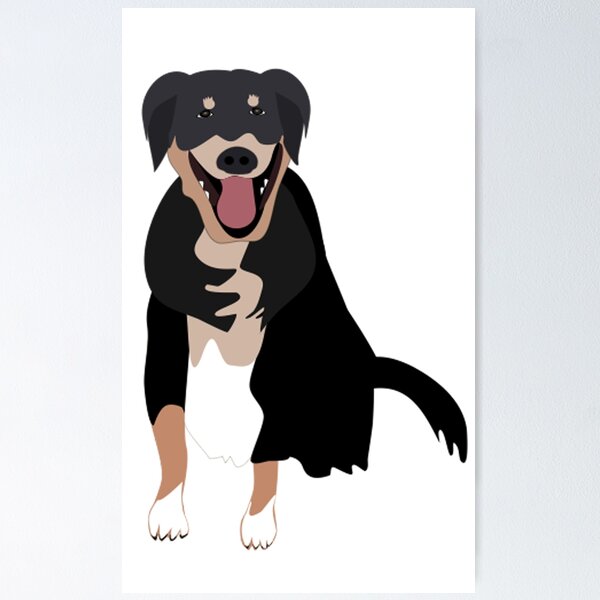 Item preview, black and brown dog designed and sold by bow00wod.