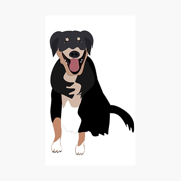Item preview, black and brown dog designed and sold by bow00wod.