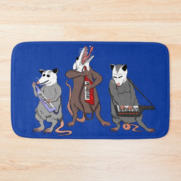 Item preview, 3 Opossums Playing Keytars designed and sold by BigWithBugEyes.