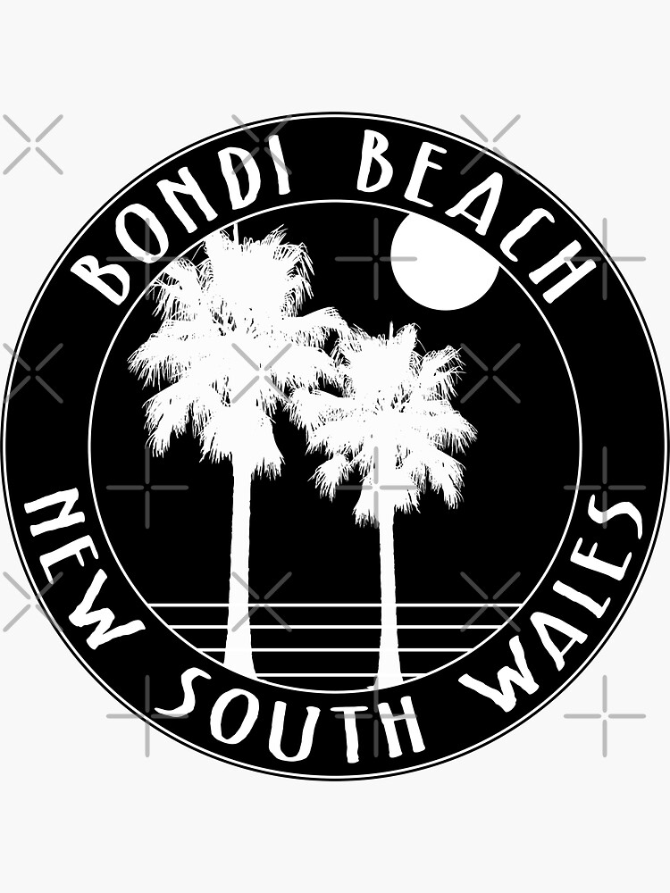 Thumbnail 3 of 3, Sticker, Bondi Beach Sydney Australia New South Wales Surfing Surf designed and sold by MyHandmadeSigns.