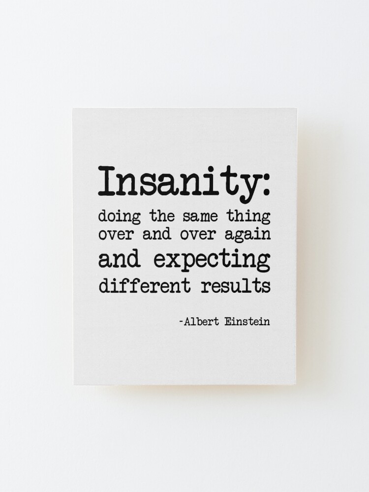 the definition of instanity by einstein