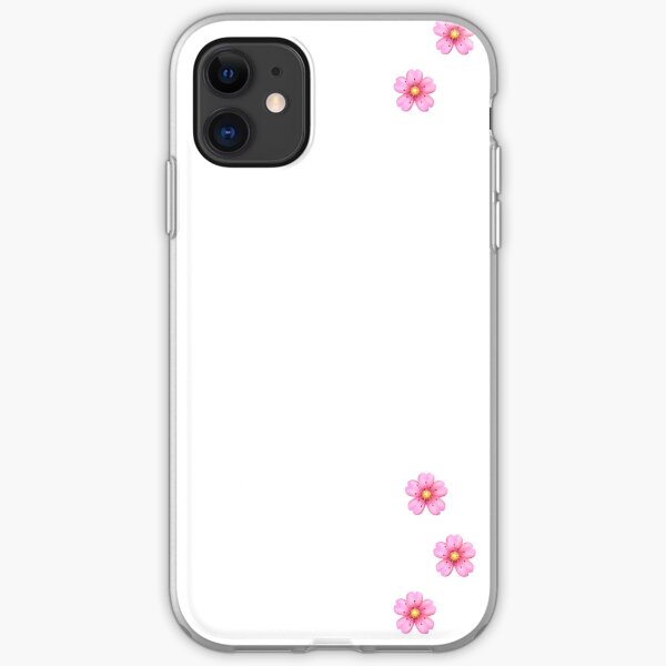Pink Flower Emoji Iphone Cases Covers Redbubble - flowery roblox aesthetic