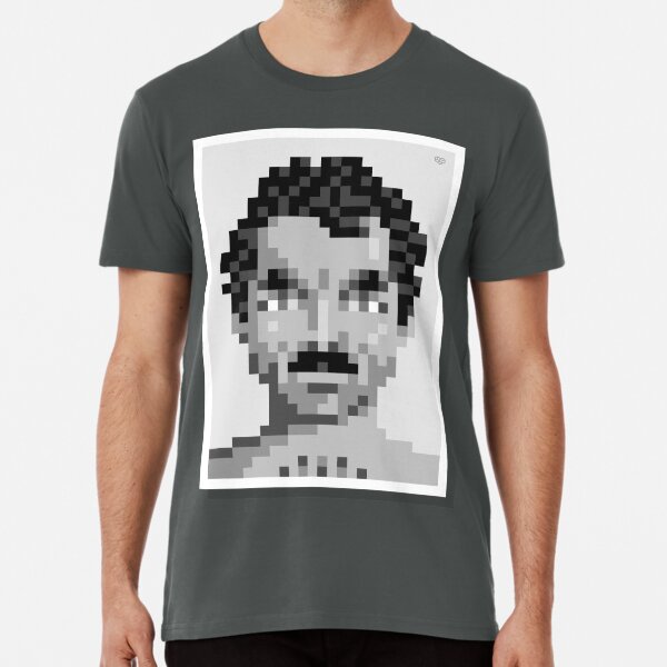 His mustache — Mono Premium T-Shirt