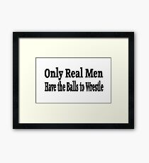 Wrestle Framed Print