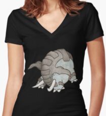 Donphan by Derek Wheatley Women's Fitted V-Neck T-Shirt