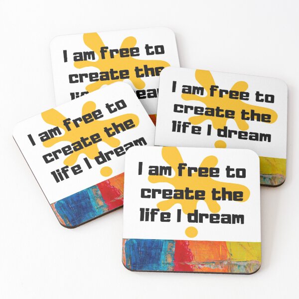 Item preview, I am free to create the life I dream designed and sold by Karina Rojas.