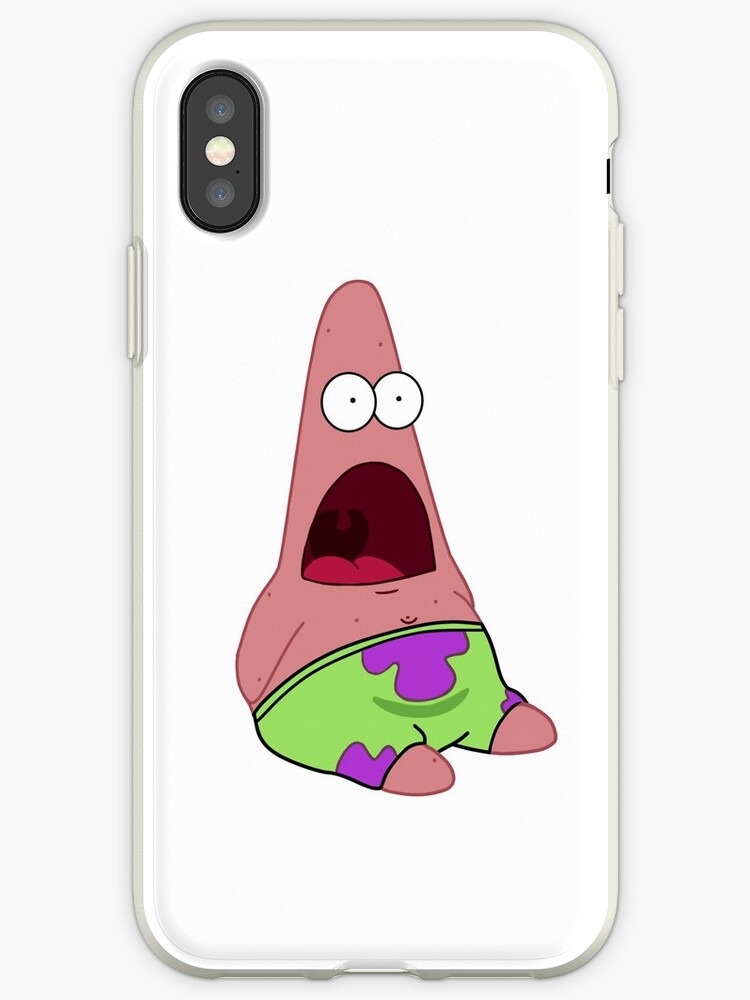 "Patrick Star with mouth open" iPhone Case & Cover by