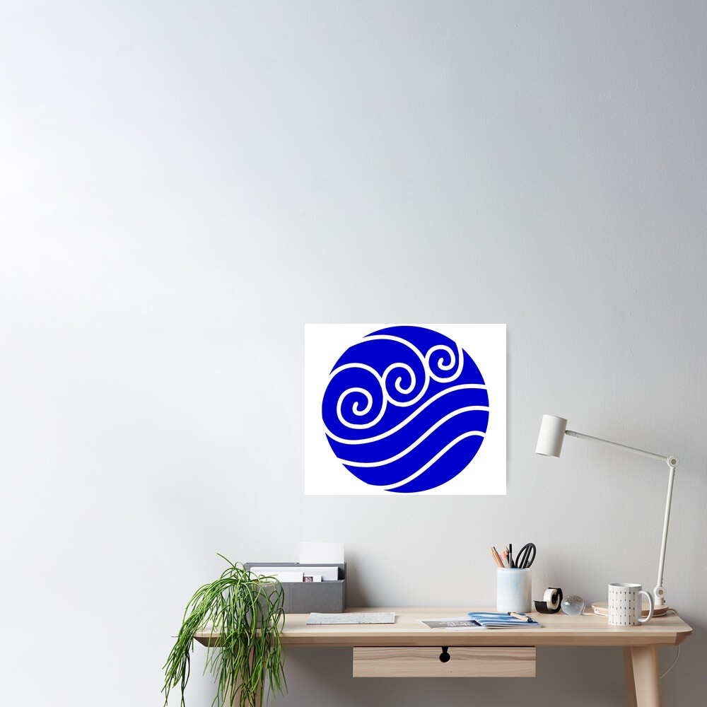 Avatar The Last Airbender Symbol Water Poster For Sale By Astlogo Redbubble 6966