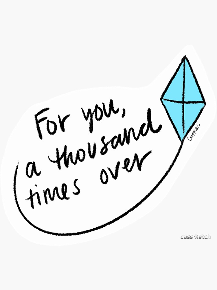 for-you-a-thousand-times-over-sticker-for-sale-by-cass-ketch-redbubble