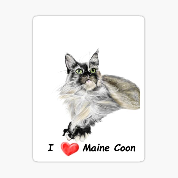 Item preview, I love Maine Coon designed and sold by Raphaela Pohle.