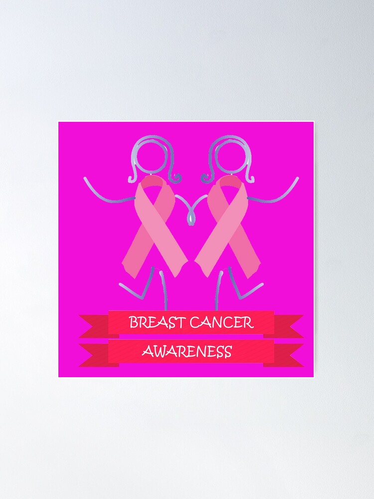 Breast Cancer Pink Ribbons Awareness Poster for Sale by websaver