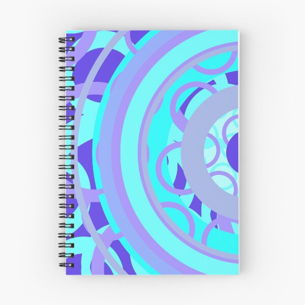 Item preview, Blue moving geometry mandala designed and sold by Glojag.