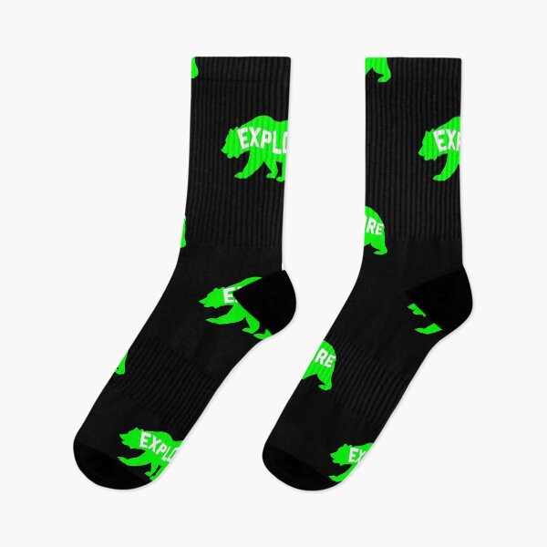 Item preview, Bear Explore - verde designed and sold by ScapegoatPrints.