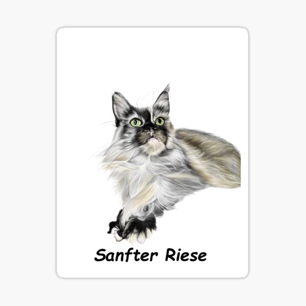 Item preview, "Gentle Giant" Maine Coon designed and sold by Raphaela Pohle.