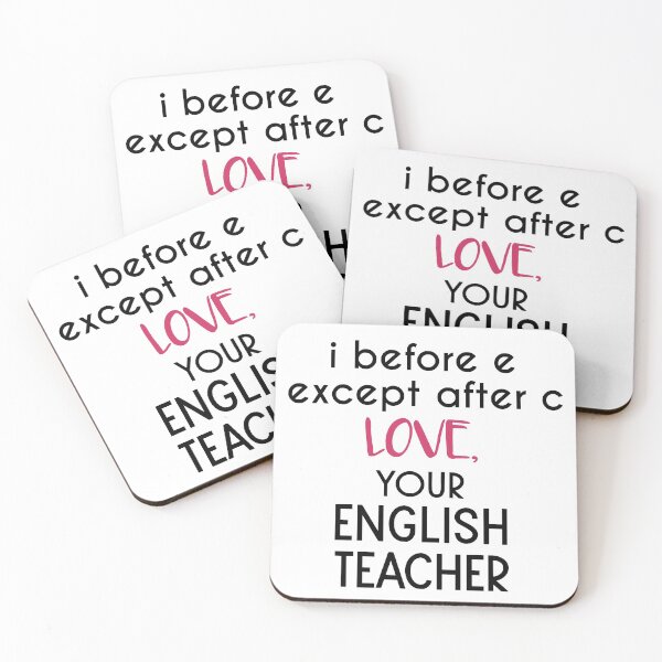 Item preview, i before e except after c, English Teacher designed and sold by jackknite.