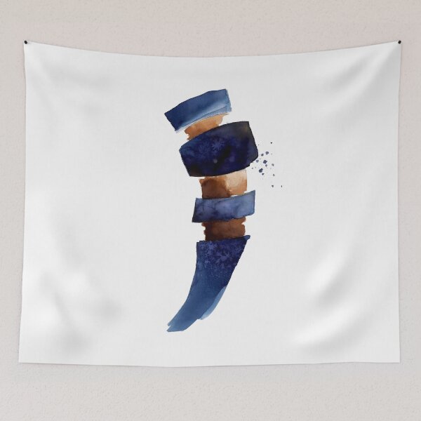 Item preview, Ink indigo abstract designed and sold by ElaSzczepaniak.