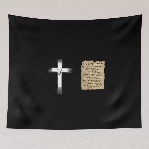 Item preview, The Lord's Prayer White Cross Jesus Christ designed and sold by Rowena Jones.