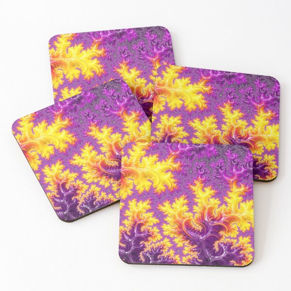 Aperçu de l'œuvre Coraux fractals violets créée et vendue par Elisabeth Lucas.