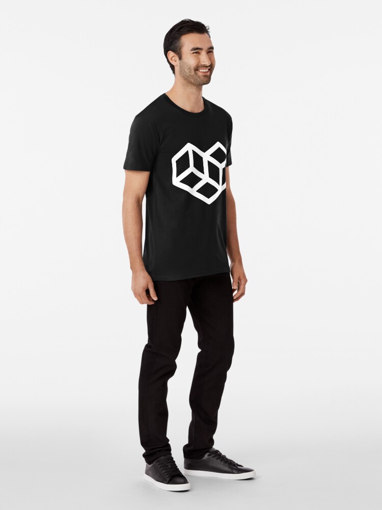Alternate view of Original VIP logo on black Premium T-Shirt