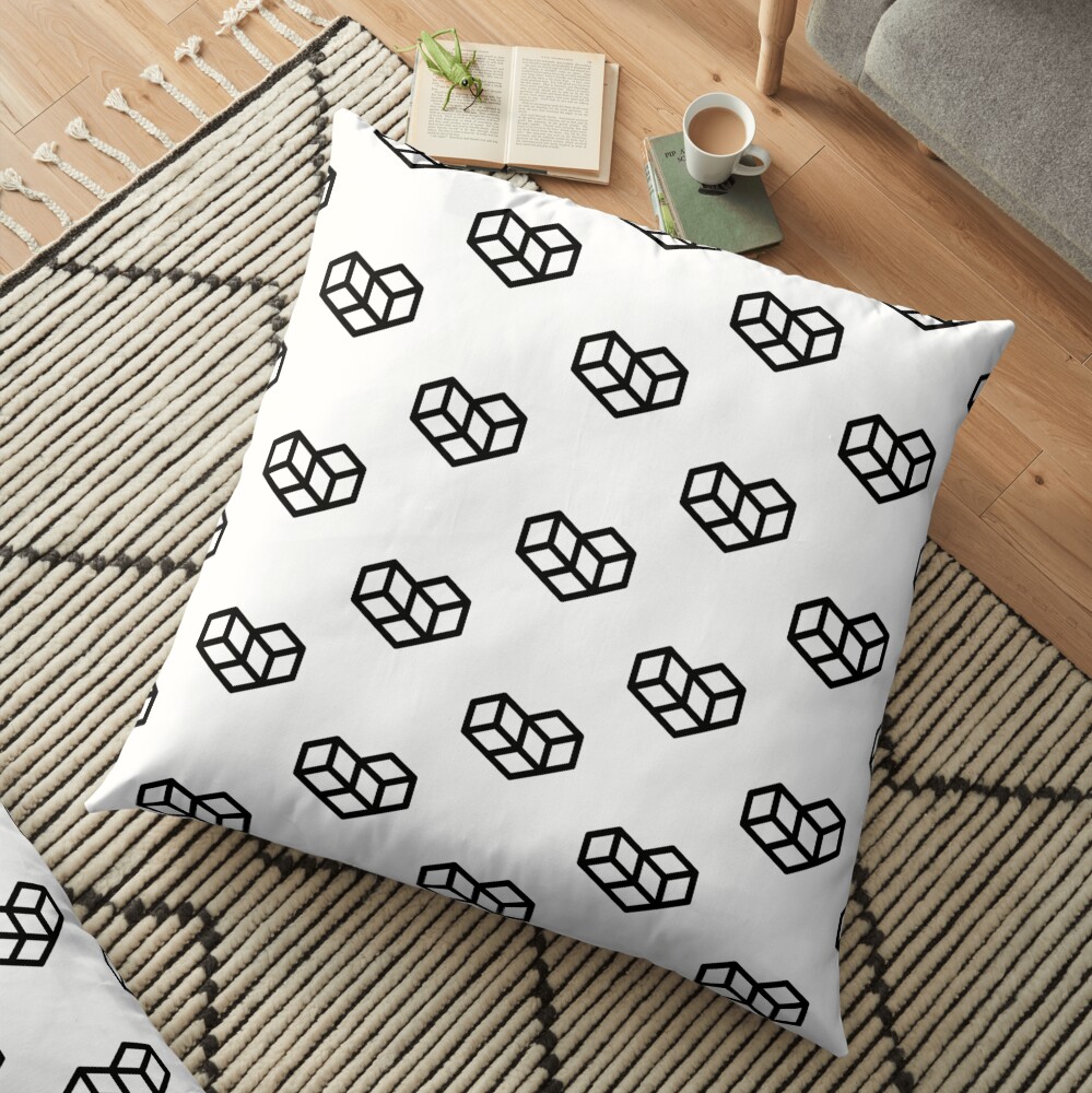 Original VIP logo on white Floor Pillow