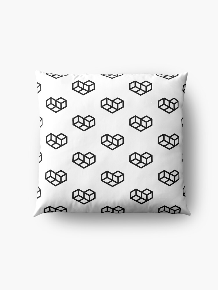 Alternate view of Original VIP logo on white Floor Pillow