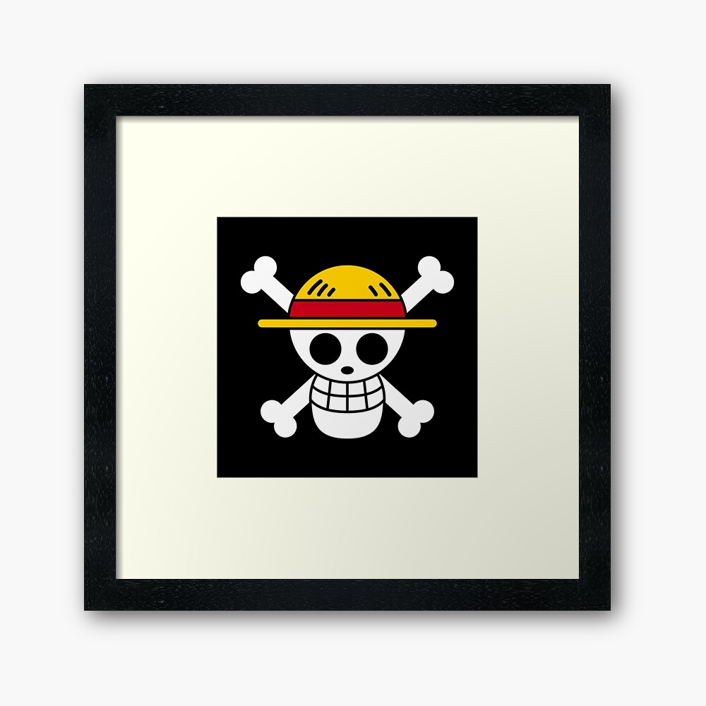 One Piece Straw Hat Logo Framed Art Print By Natasha06 Redbubble