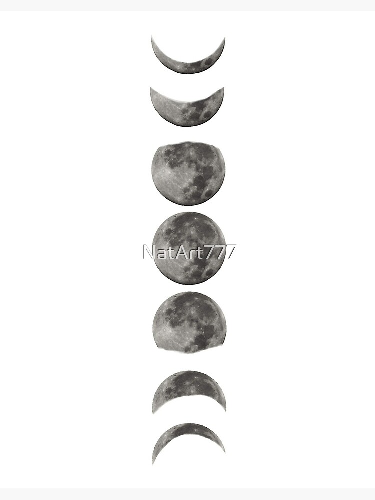 Moon phases - Scandinavian Poster by NatArt777