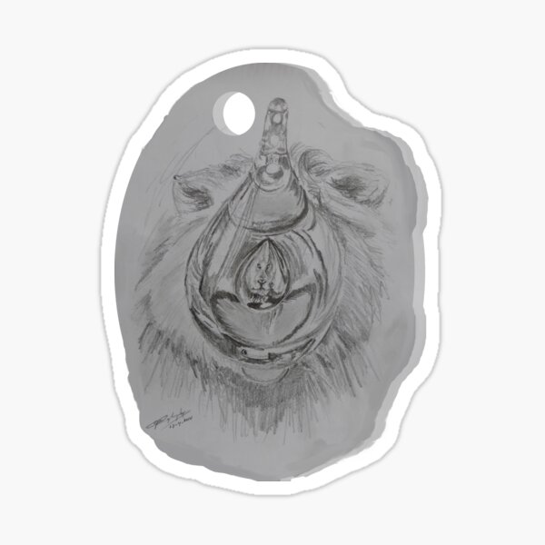 Lion-tears Sticker