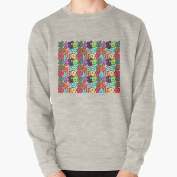 Temtem Element Types Pattern Pullover Sweatshirt