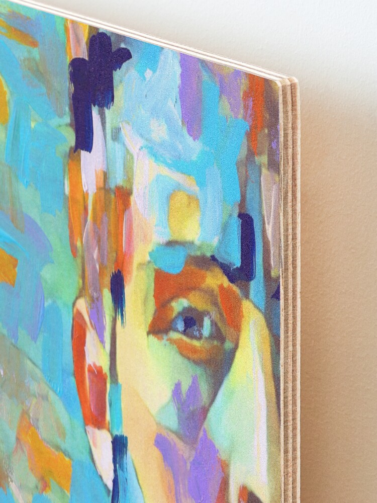 Alternate view of Turquoise Bear Mounted Print